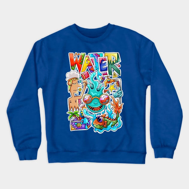 CUTE WATER Crewneck Sweatshirt by Koyung500